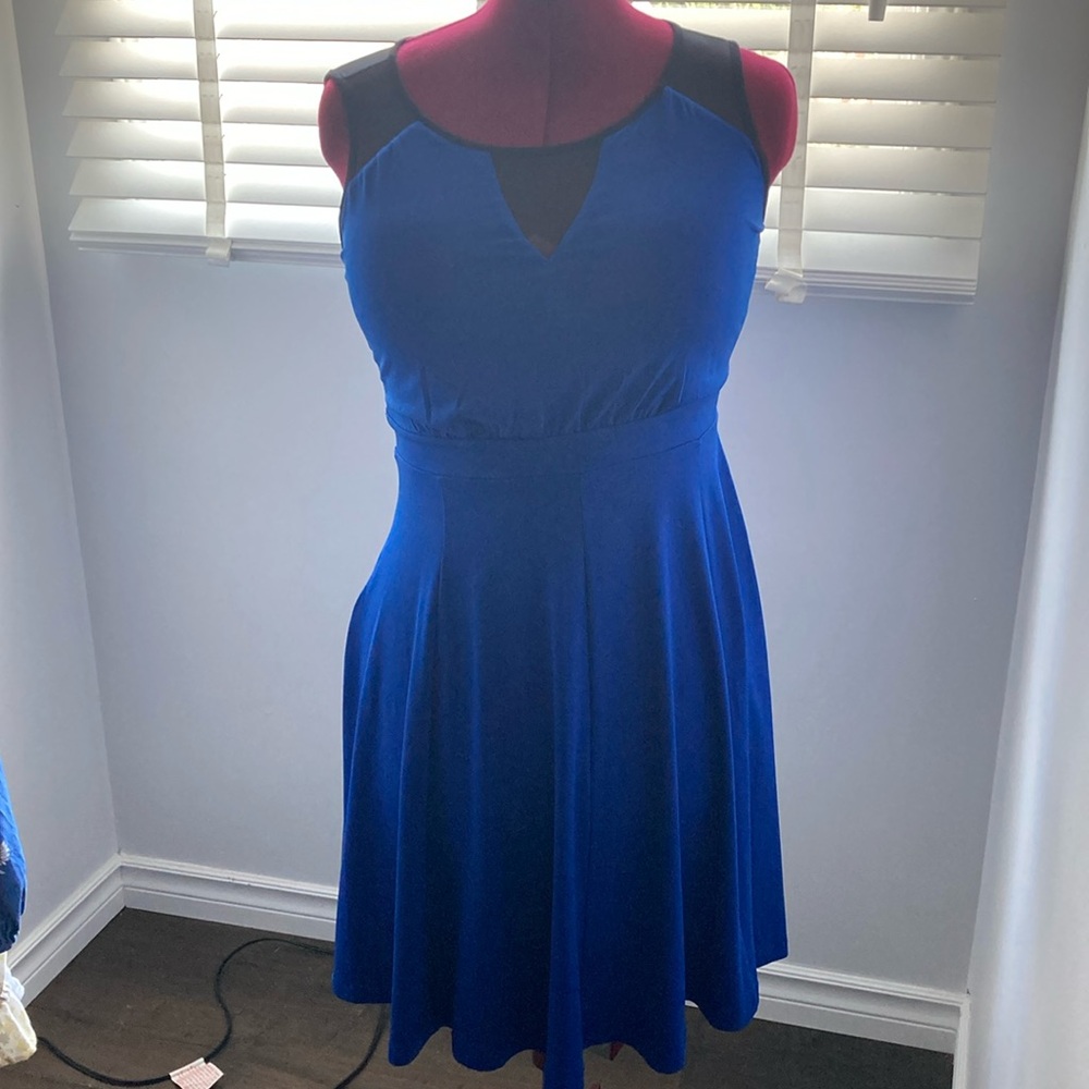 Indigo Blue Dress, Sz M EUC